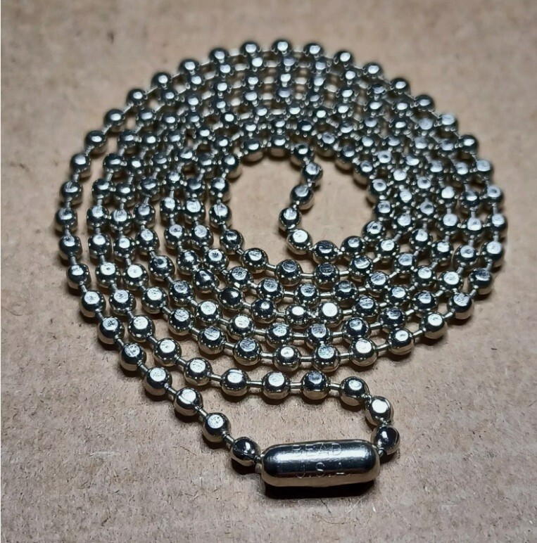 Black, Gold, or Silver Stainless Steel Round Box Chain Necklace or 24″ USA Chain