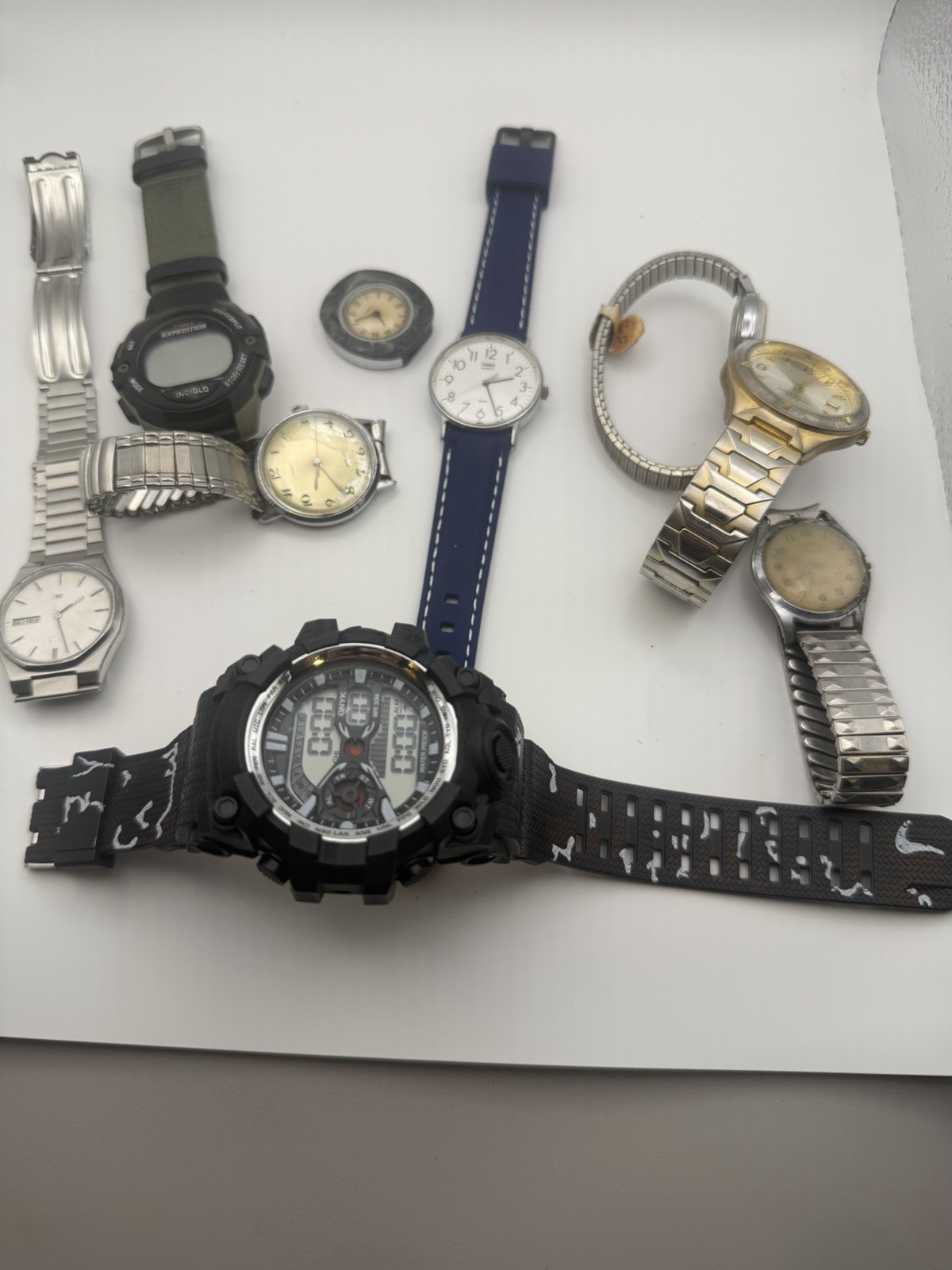 Timex Mixed Lot of 8 Unisex Adult Watches Various Styles. Untested