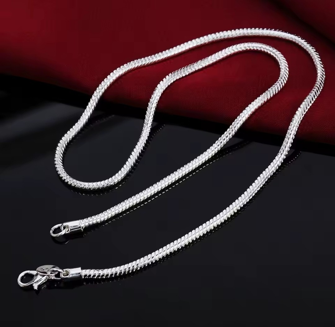 925 Sterling Silver Chain Necklace .925 Italy All Sizes