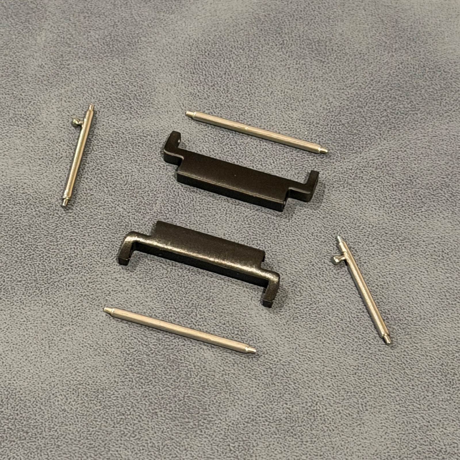 22mm Strap Adapter for 18mm Watch Lugs Quick Release Stainless Steel Brushed Set