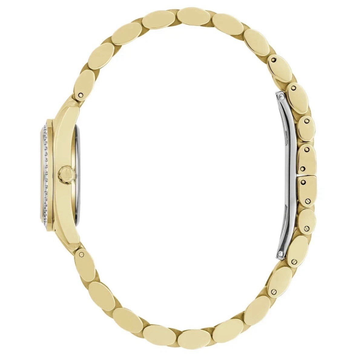 Bulova Classic Pave Gemmed Diamond Stainless Quartz Ladies Watch 98L315 ($425)