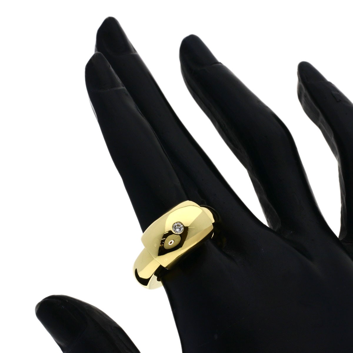 PIAGET Dancer 1P Diamond #53 Ring K18 Yellow Gold Ladies [Used]