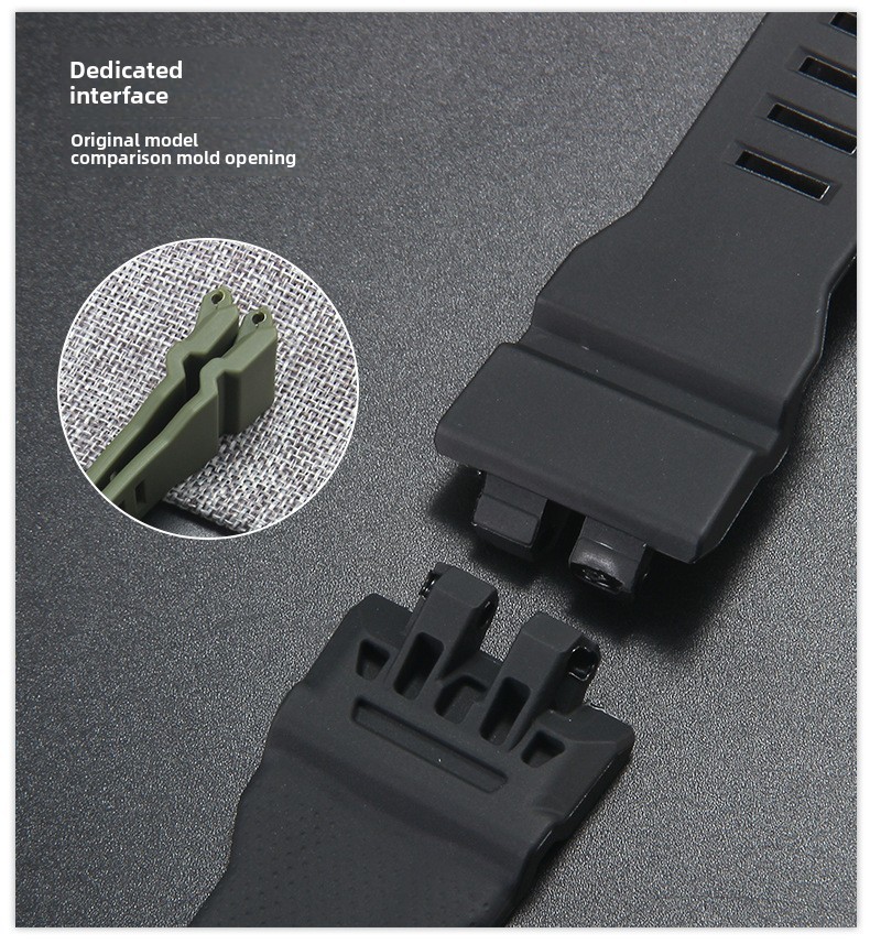 For Casio GBA-800/GBD-800/GMA-B800/GMD-B800 Rubber Watch Band Strap with Tools