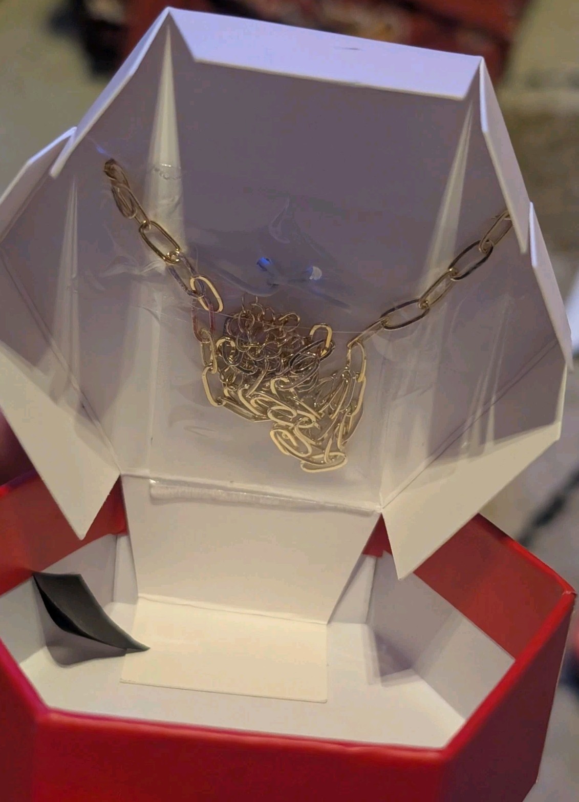 A New Day 14k Gold Dipped Initial H Charm Necklace Heart Cubic Zirconia