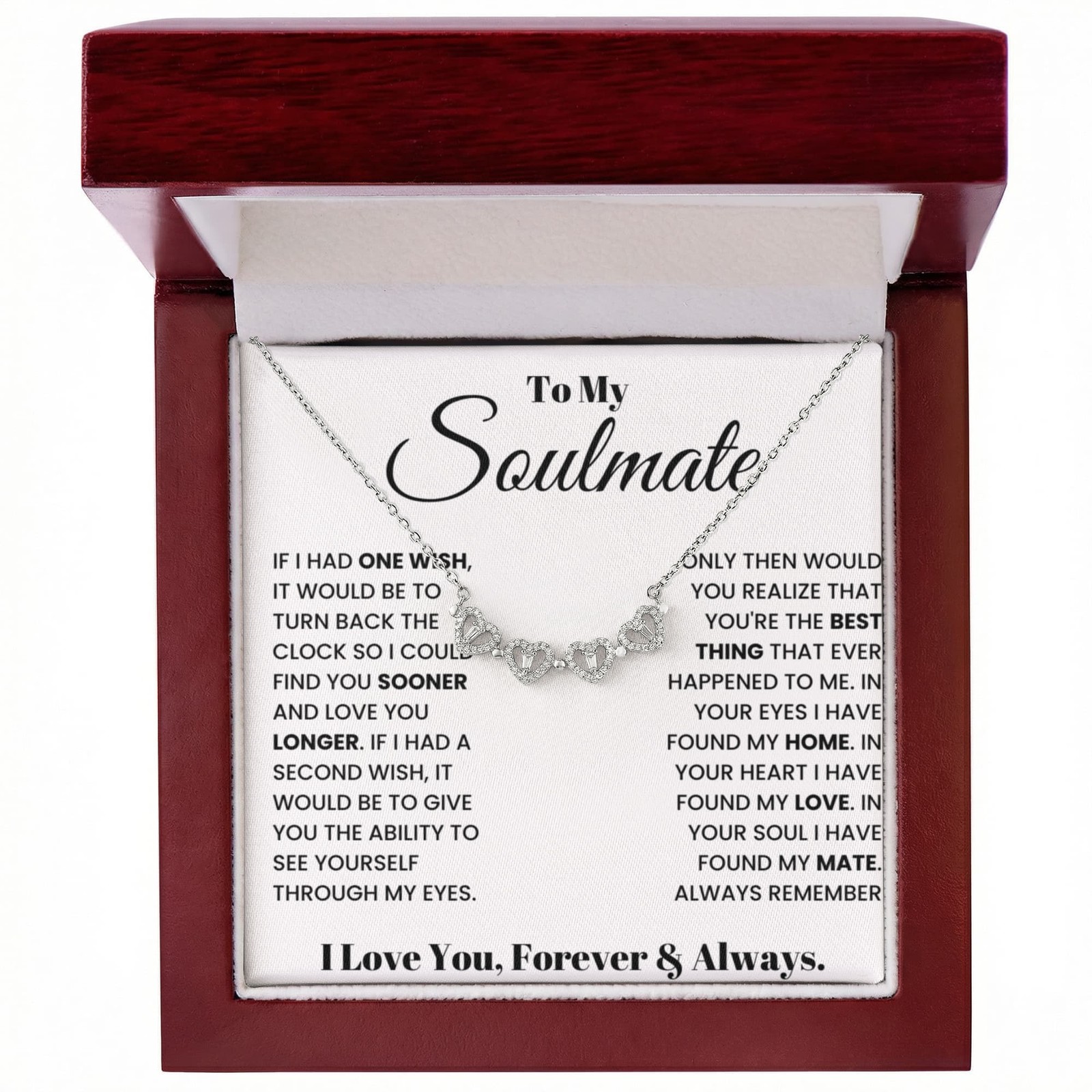 Soulmate Heart Clover Convertible Necklace