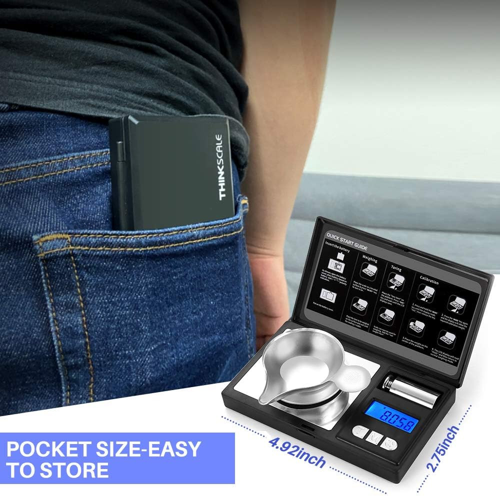 Milligram Scale 50G/0.001G Digital Jewelry Scale Micro Gram Scale for Powder