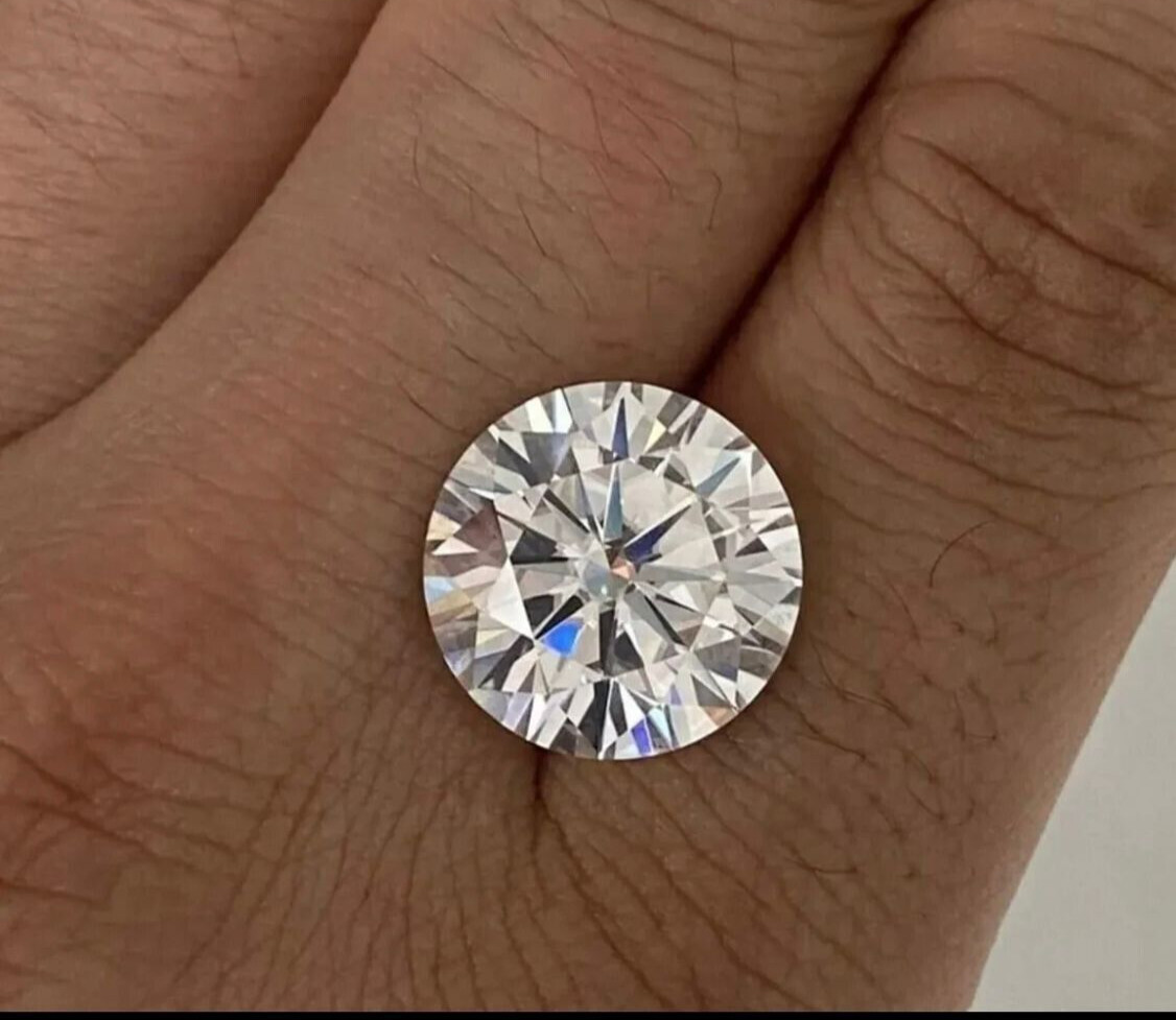 6.5 MM Round Cut GIE Certified Lab Grown CVD Diamond D Color VVS1 Clarity