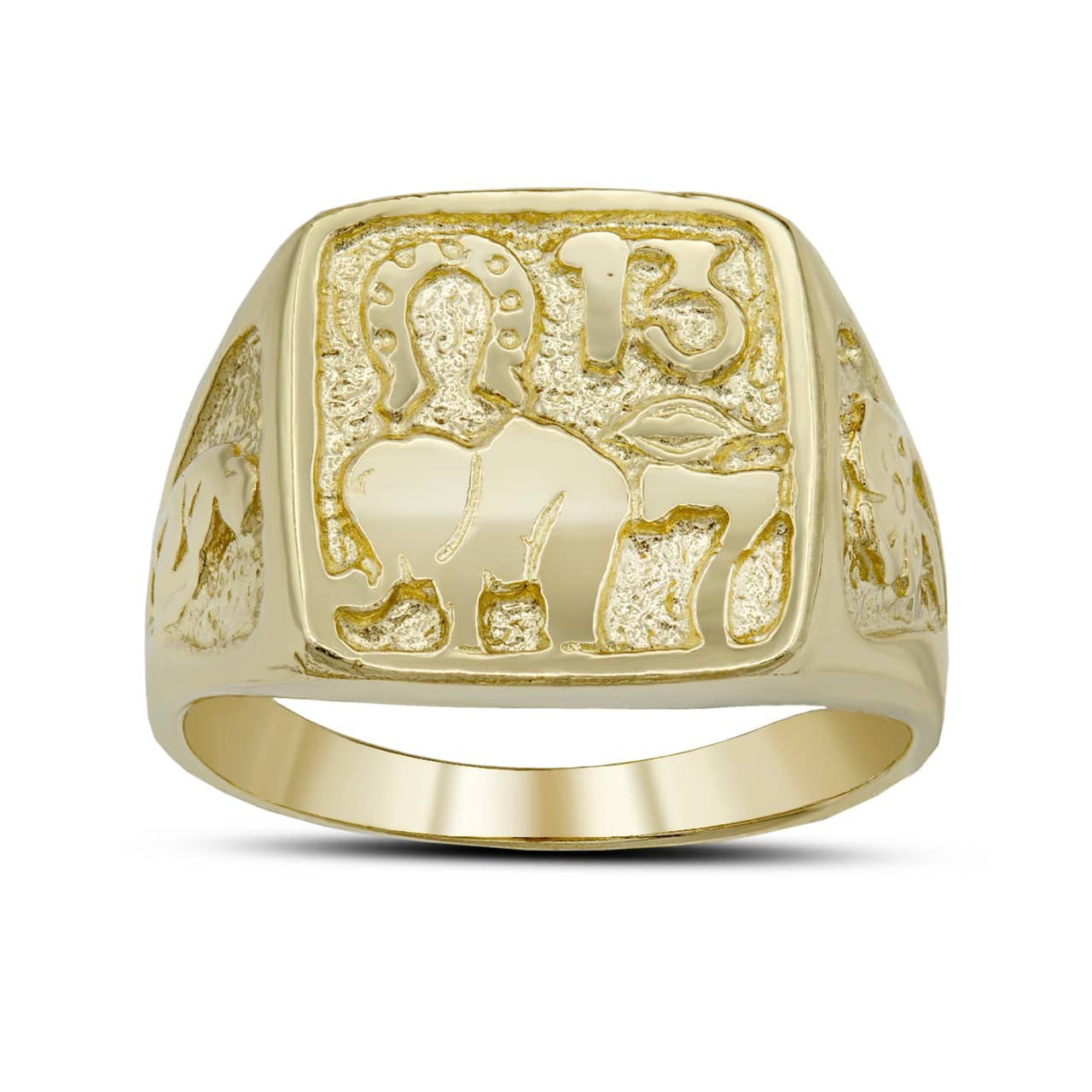 Gold Lucky Charm Ring (Available in Yellow/Rose/White Gold)