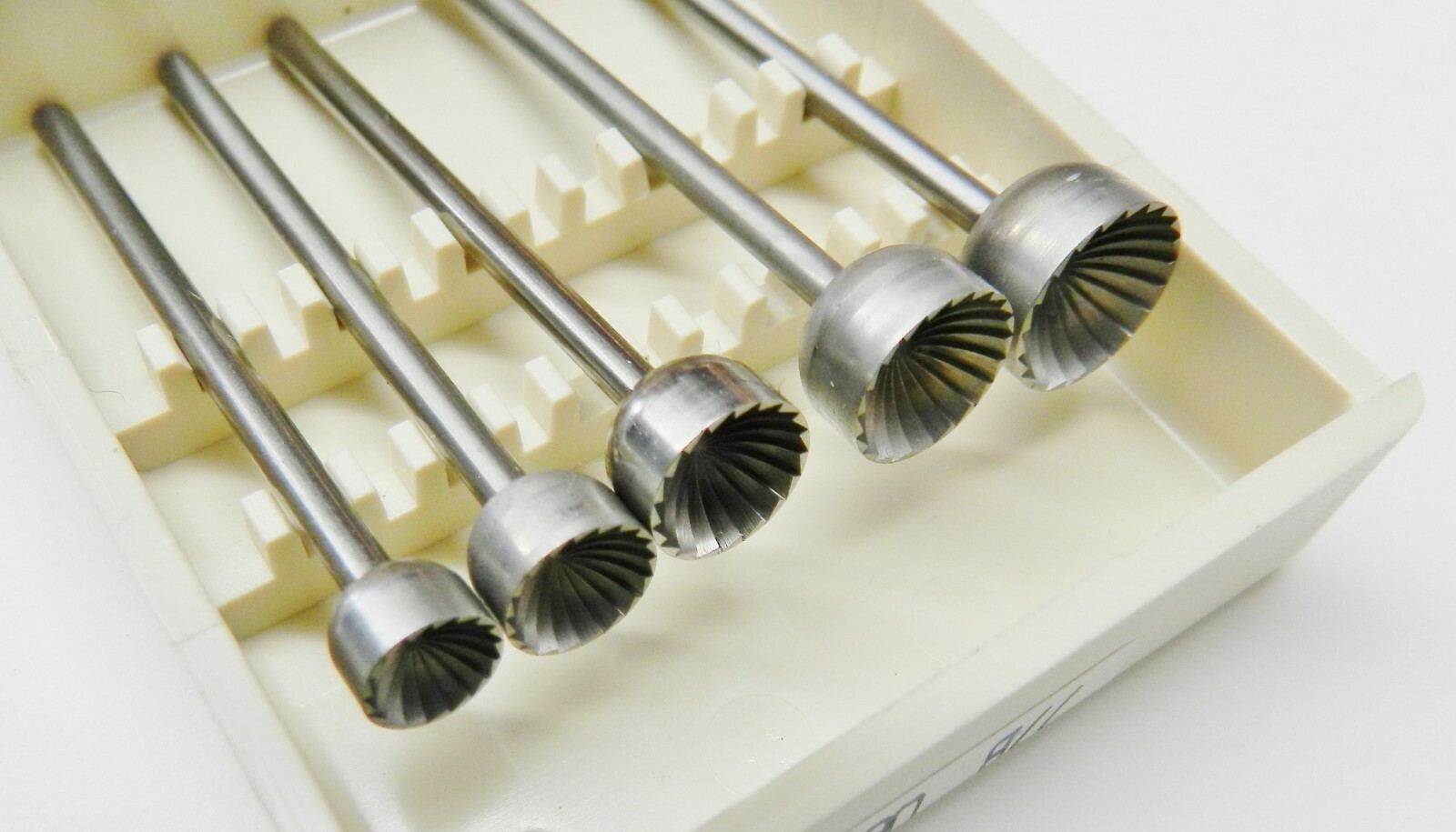Large Cup Bur Set Fig 77b Concave Cutter Fraise 5Pc Assortment 6mm to 10mm Swiss