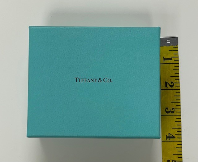 Tiffany & Co Blue Empty Square Gift Box and Pouch Approximately 5″ X 4” X 2”