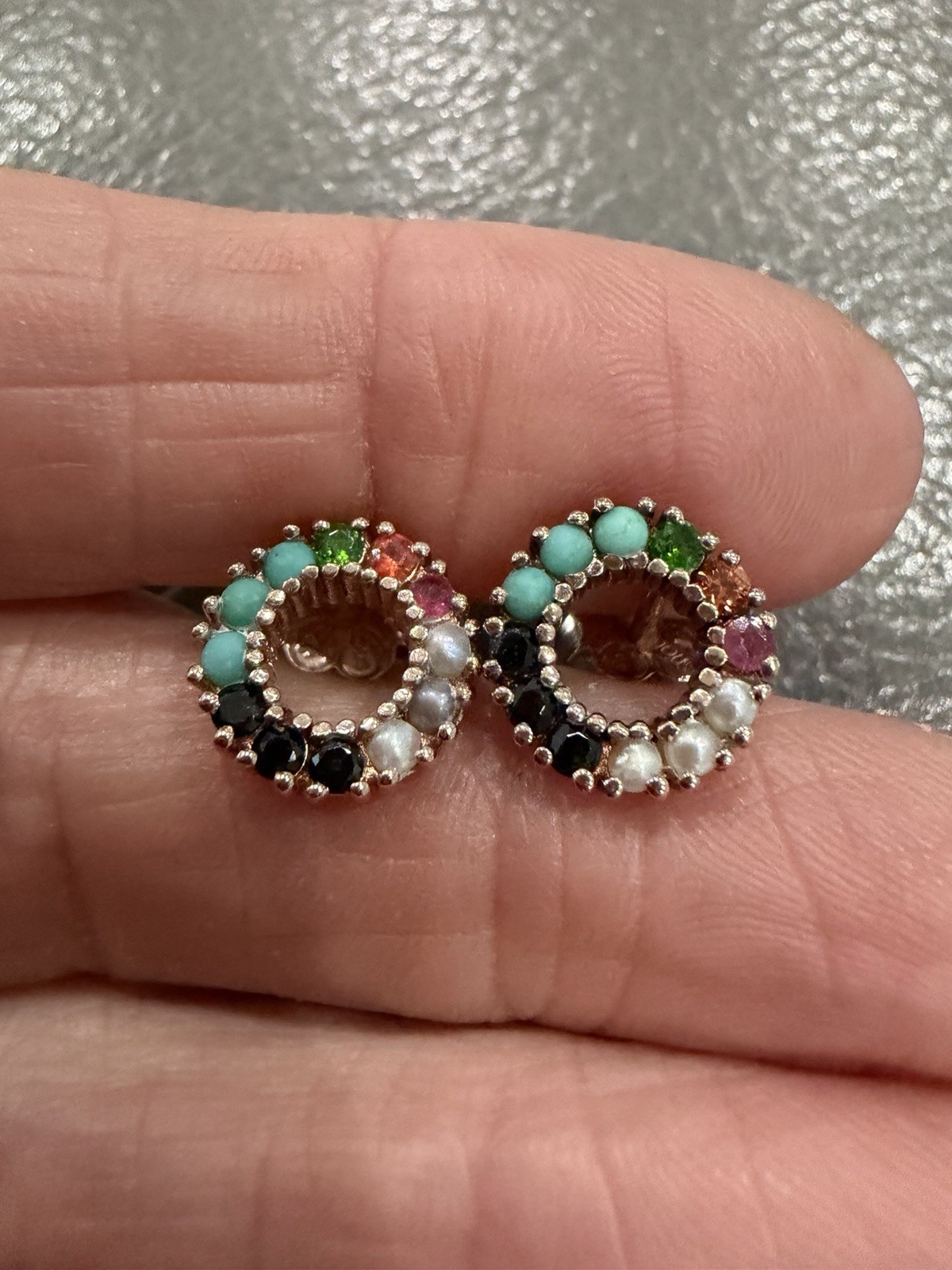 🧡💛💫TOUS Authentic Earrings Sterling Silver 750 Vermeil Gold