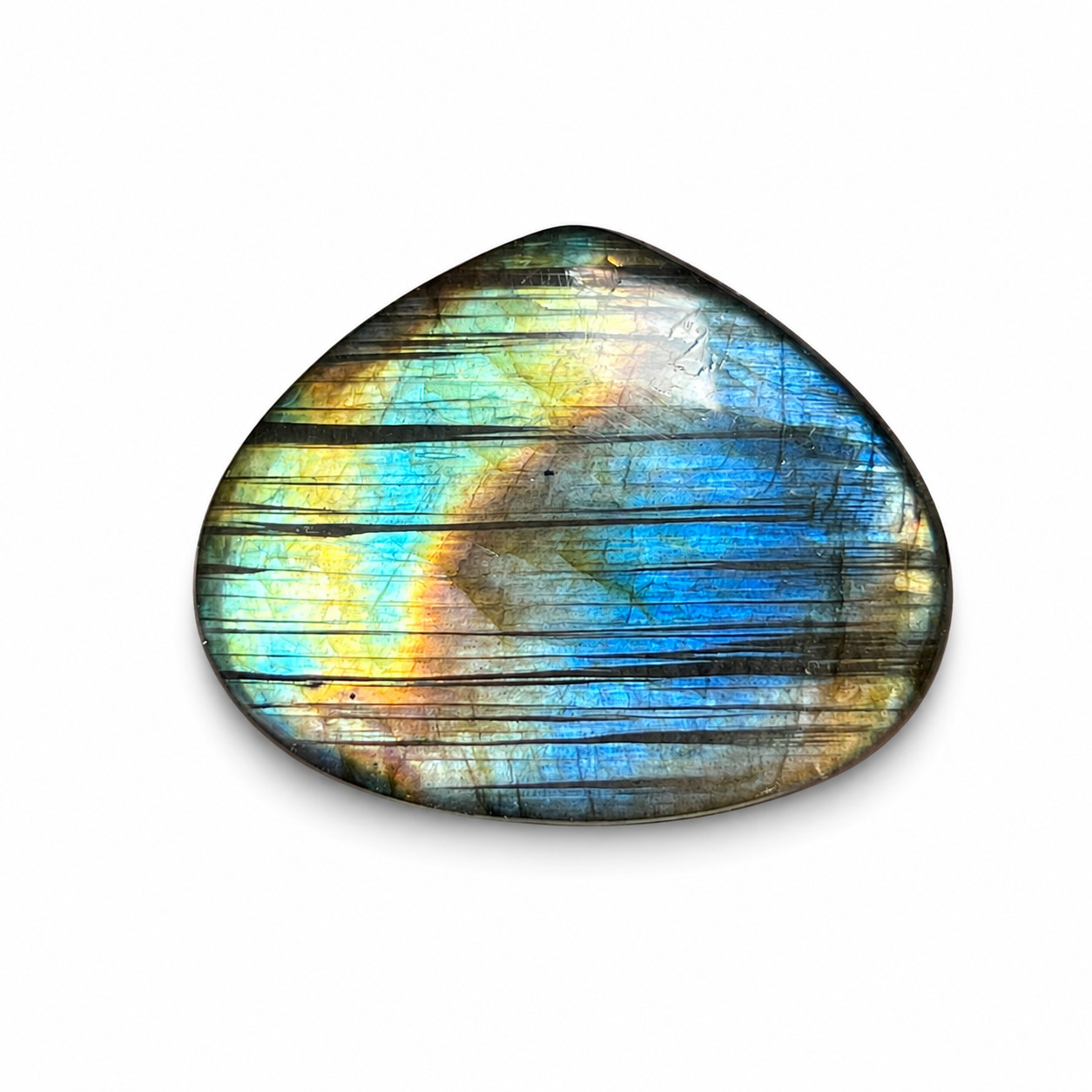 Natural Labradorite Cabochon 24x29mm 33Ct Blue Flash Loose Gemstone