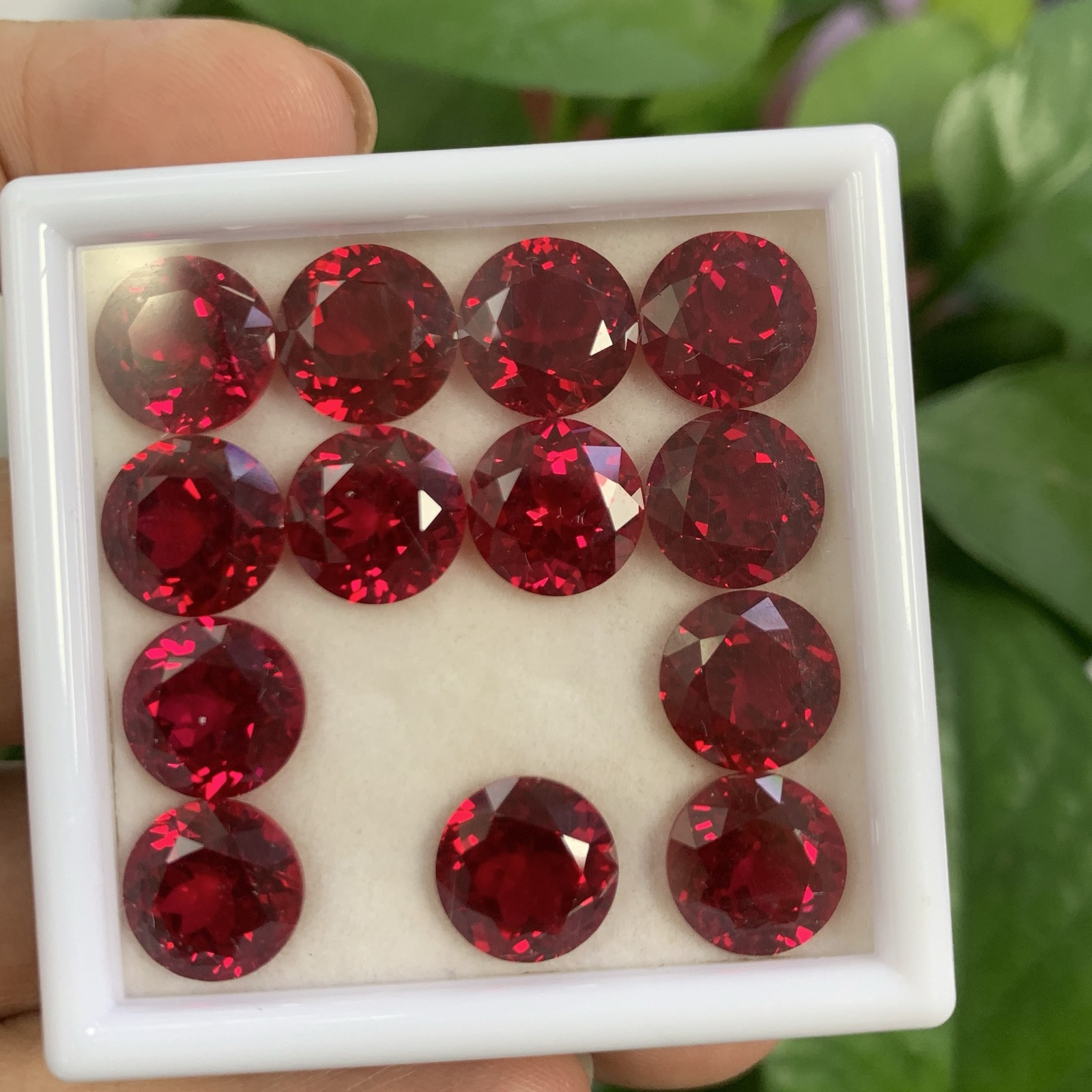 3MM~10MM Genuine Lab Grow Ruby Stone Round Cut Red Pink Ruby VVS1 Loose Gemstone
