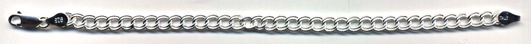925 Sterling Silver 5MM Double Link Charm Bracelet And Anklet For Women And Men