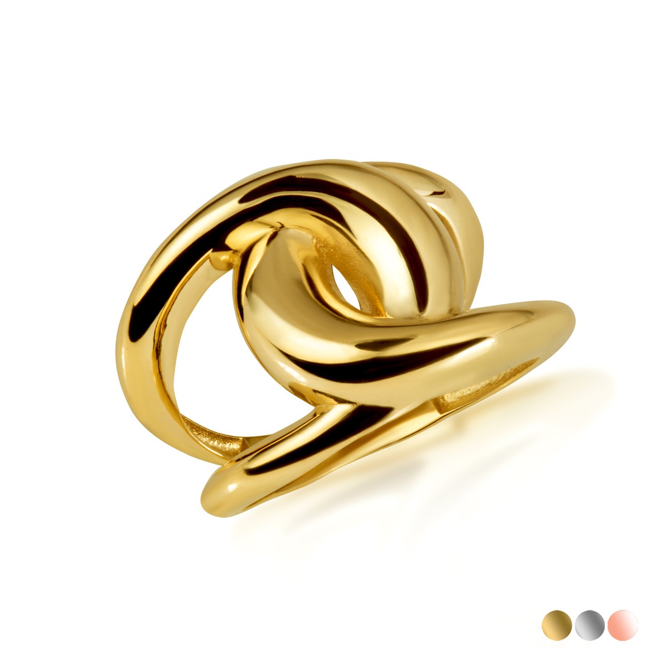 Gold Intertwined Eternity Ring (Available in Yellow/Rose/White Gold)