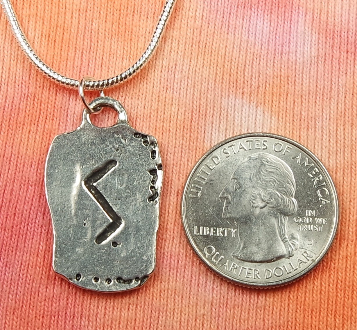 Sowilo Rune Necklace, Elder Futhark Runes Jewelry Pick 16-36″ inches, Runic