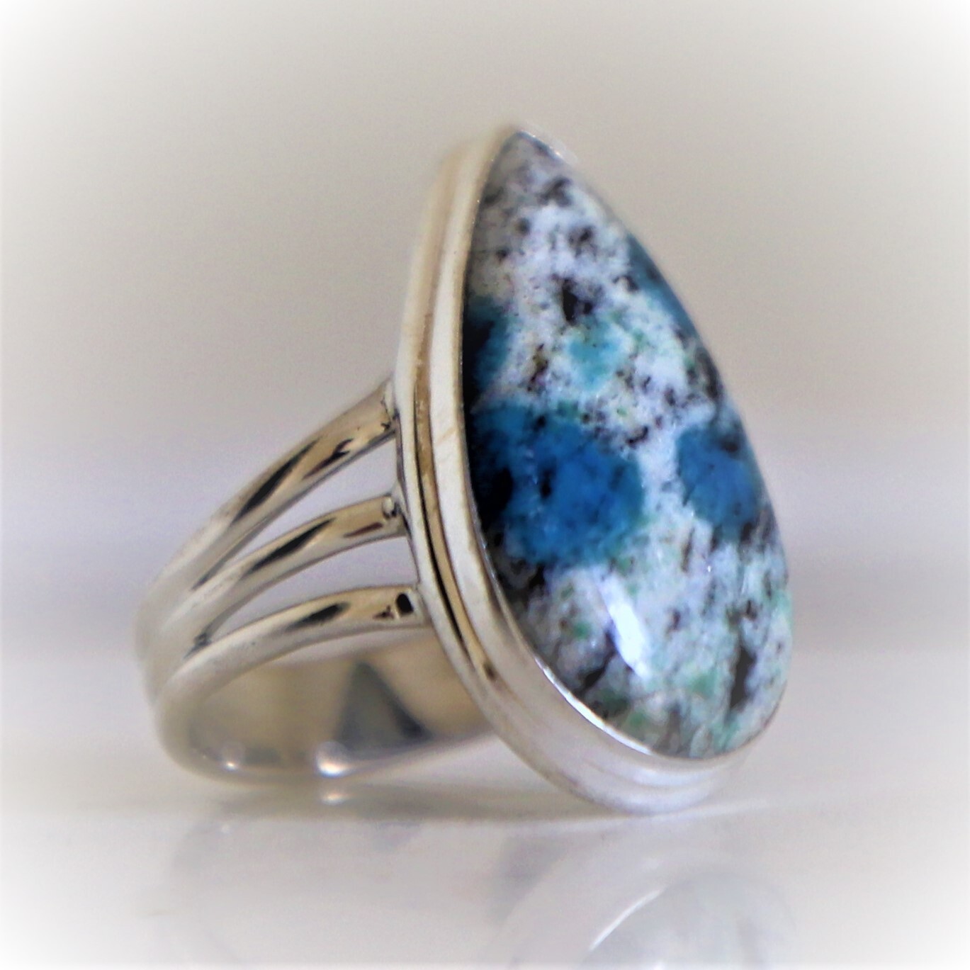 K2 RARE JASPER NATURAL GEMSTONE 925 SOLID STERLING SILVER HANDMADE JEWELRY RING