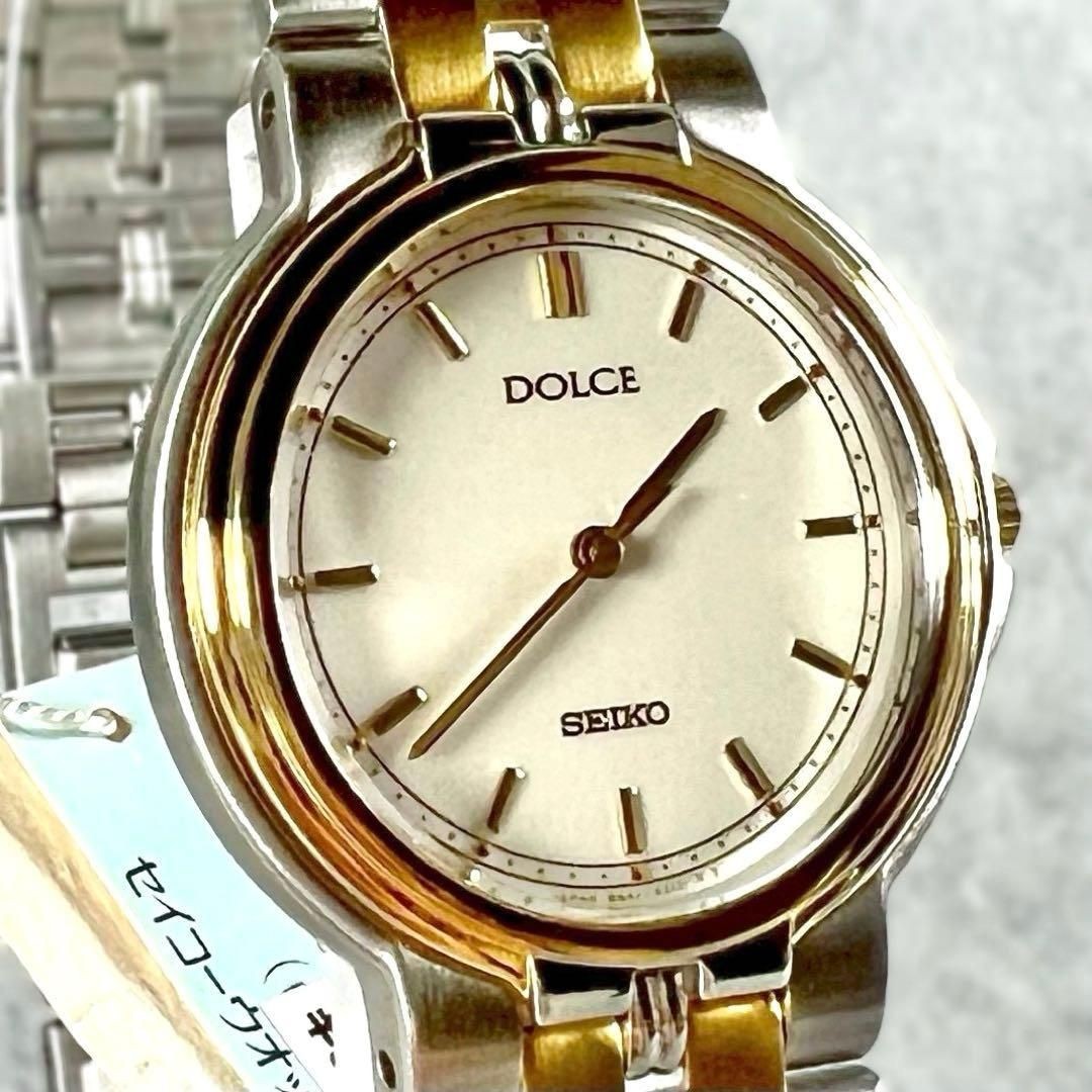 Seiko Dolce Watch Silver Gold Combo Women’s Quartz Unused From Japan