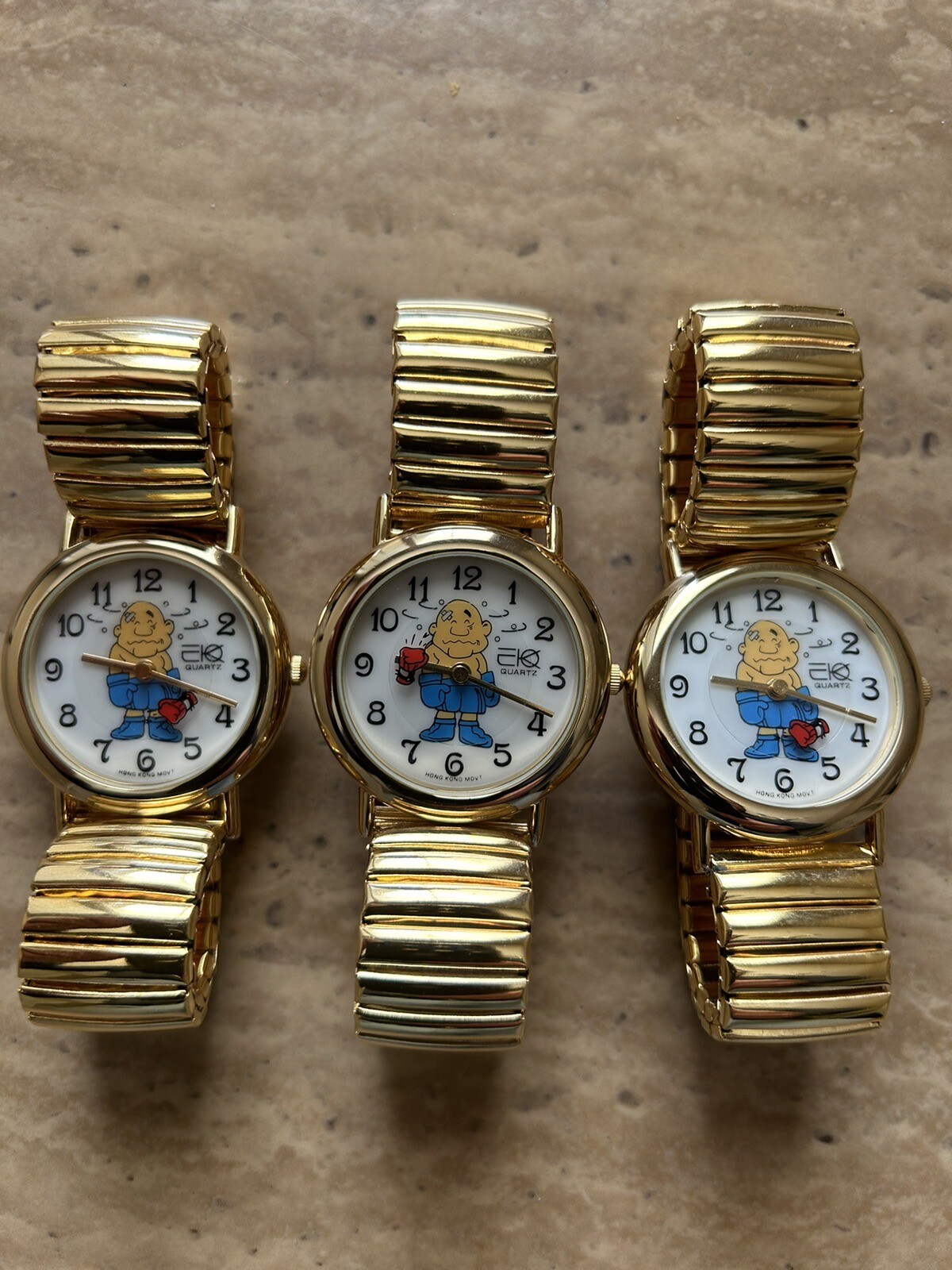 Buyer gets 3 Boxer/Boxing Moving disc Stretch Band Watch-unisex-New-USA Vendor