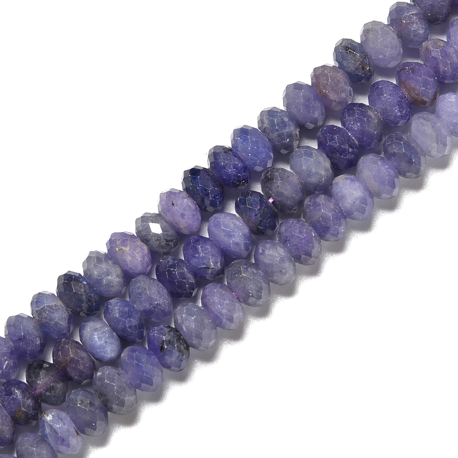 Nice Genuine Tanzanite Faceted Rondelle Beads Size 3x5mm – 5x8mm 15.5” Strand