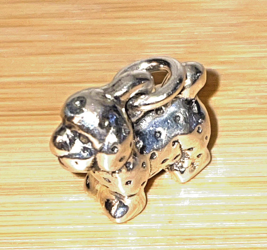 PUPPY CHARM/ PENDANT- STERLING SILVER 2 GRAMS