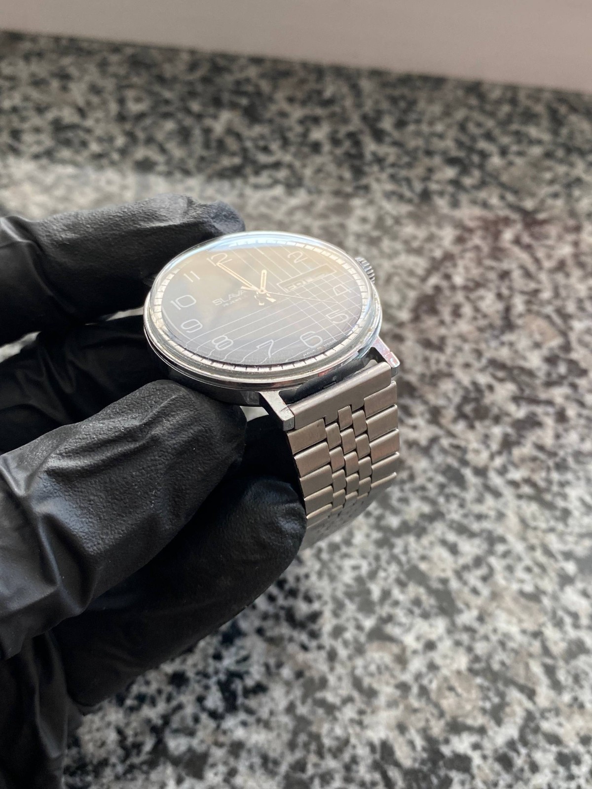 Vintage Slava Watch Soviet mechanical Original Wristwach 26 jewels Rare