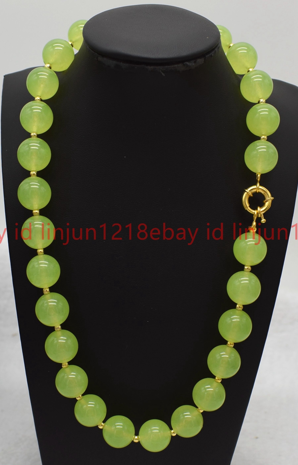 Beautiful Natural 8/10/12mm Green Peridot Round Gemstone Beaded Necklace 16-28in