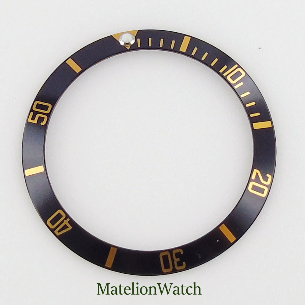 38mm Aluminum Alloy Bezel Insert Sloped Watch Ring Fit 40mm SUB GMT Men’s Watch