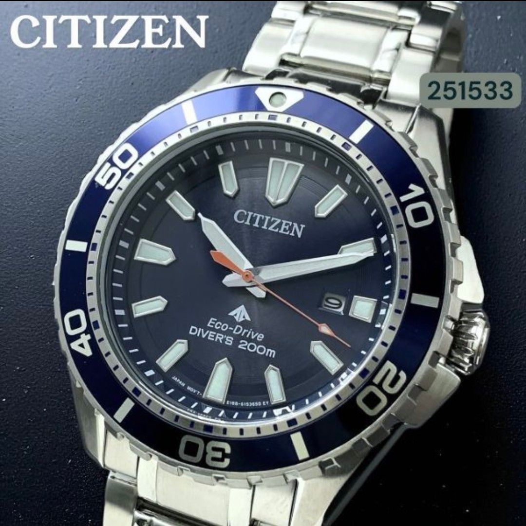 Regular 76 000 yen New CITIZEN Promaster BN0191 55L Eco Drive Diver’s 200m water