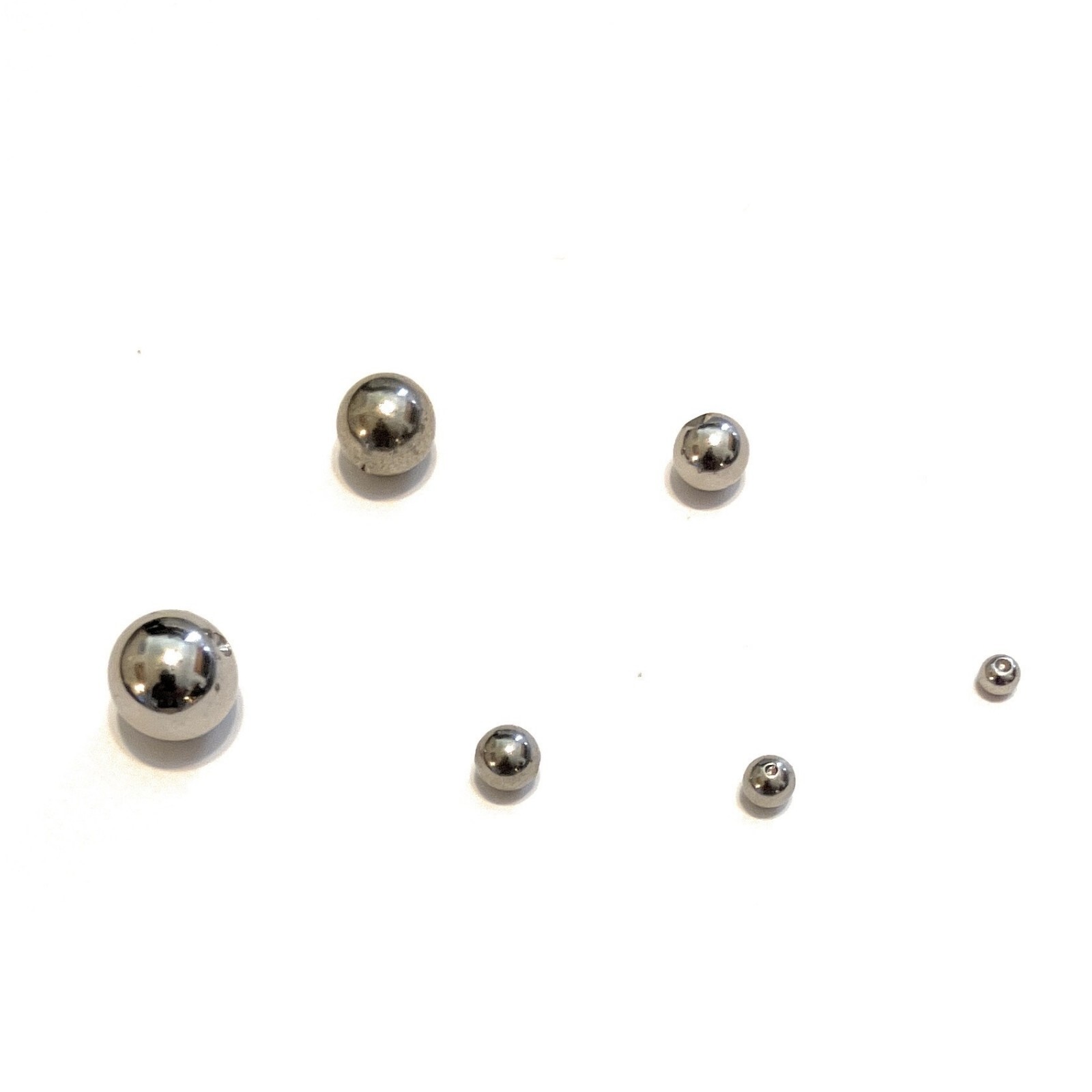 Surgical Steel 3mm, 4mm, 5mm, 6mm, 8mm, 10mm Dimple Spare Balls 4 Piercing Ring.