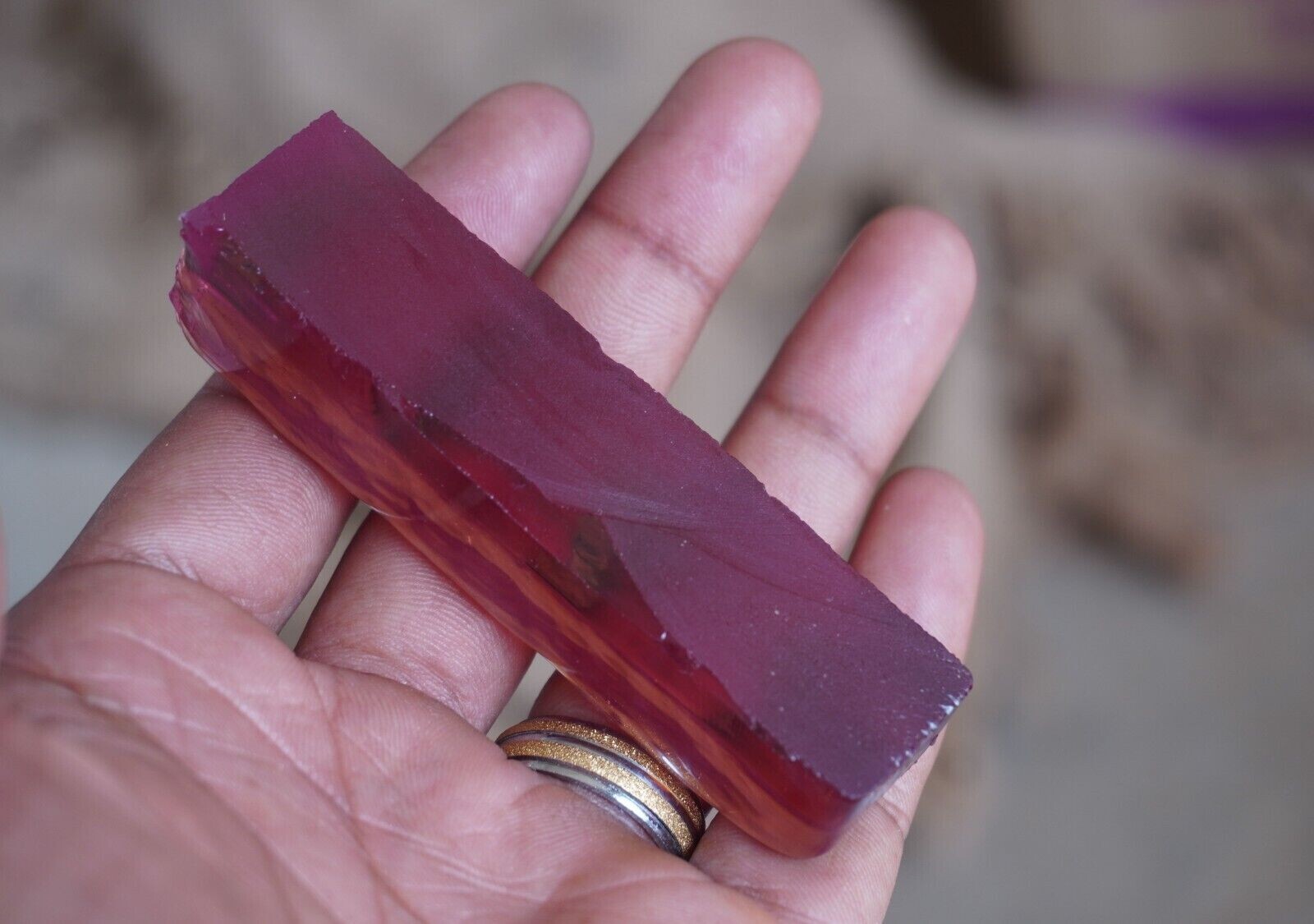 Natural Certified Rough Zultanite 7 Color Changing 350.17 Ct Loose Gemstone