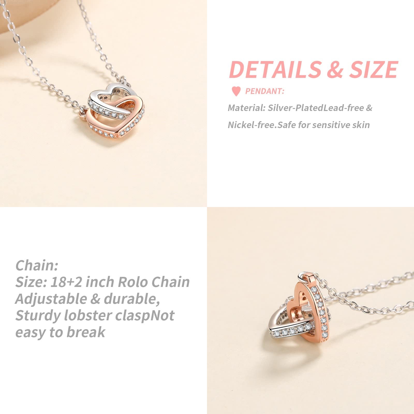 Aunt Niece Necklace – Perfect Gift for Birthday Christmas Graduation