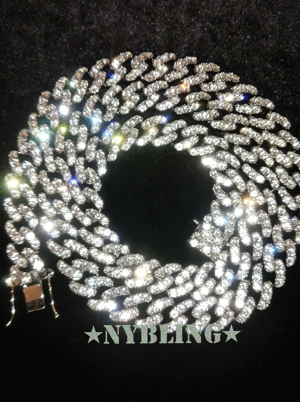 ICY Miami Cuban Chain Necklace or Bracelet Mens Gold Plated CZ Hip Hop Jewelry