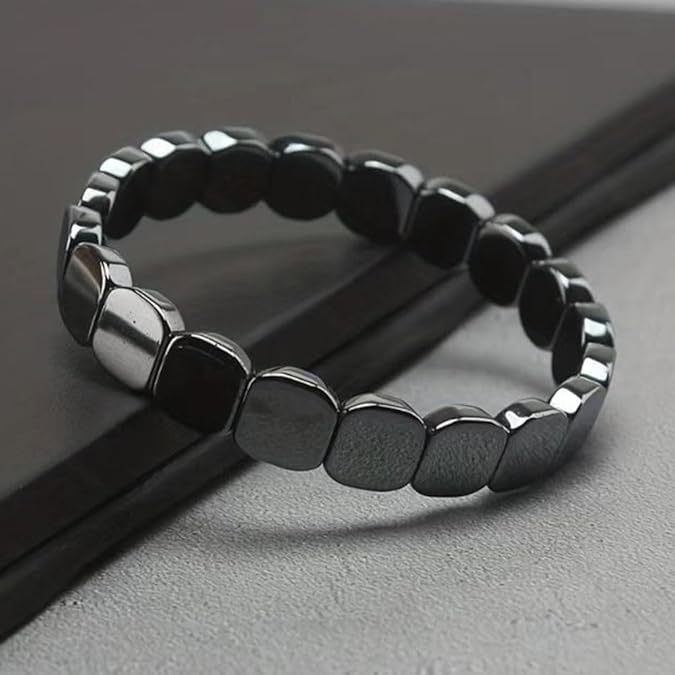 1/2X Hemys Hematite Bracelet for Men Hemios bracelet Male Energy Jewelry Gifts