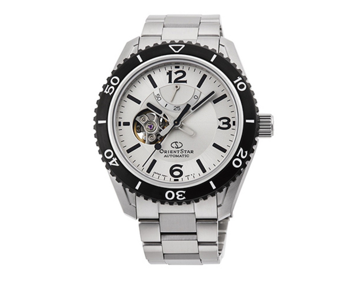 Orient Star RE-AT0107S White Dial,Open Heart divers Automatic JDM – RK-AT0107S