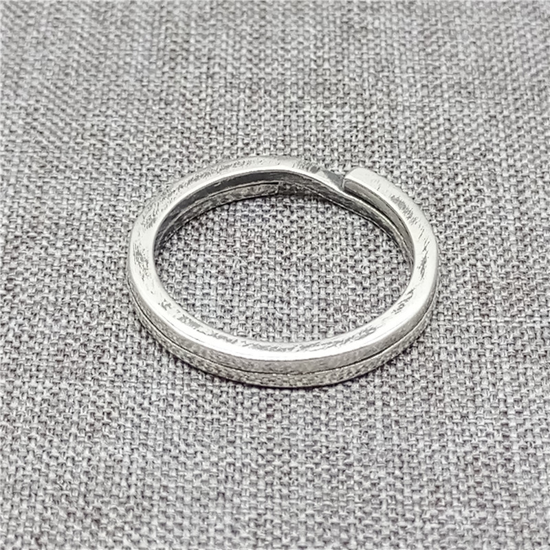 925 Sterling Silver Split Key Ring Clasp for Keychain Diameter 20mm