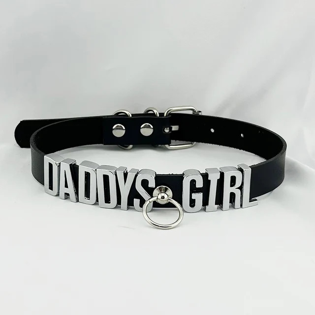 Collar BDSM Gift Pu Leather Custom Choker Necklace Punk DIY Chocker Party M7