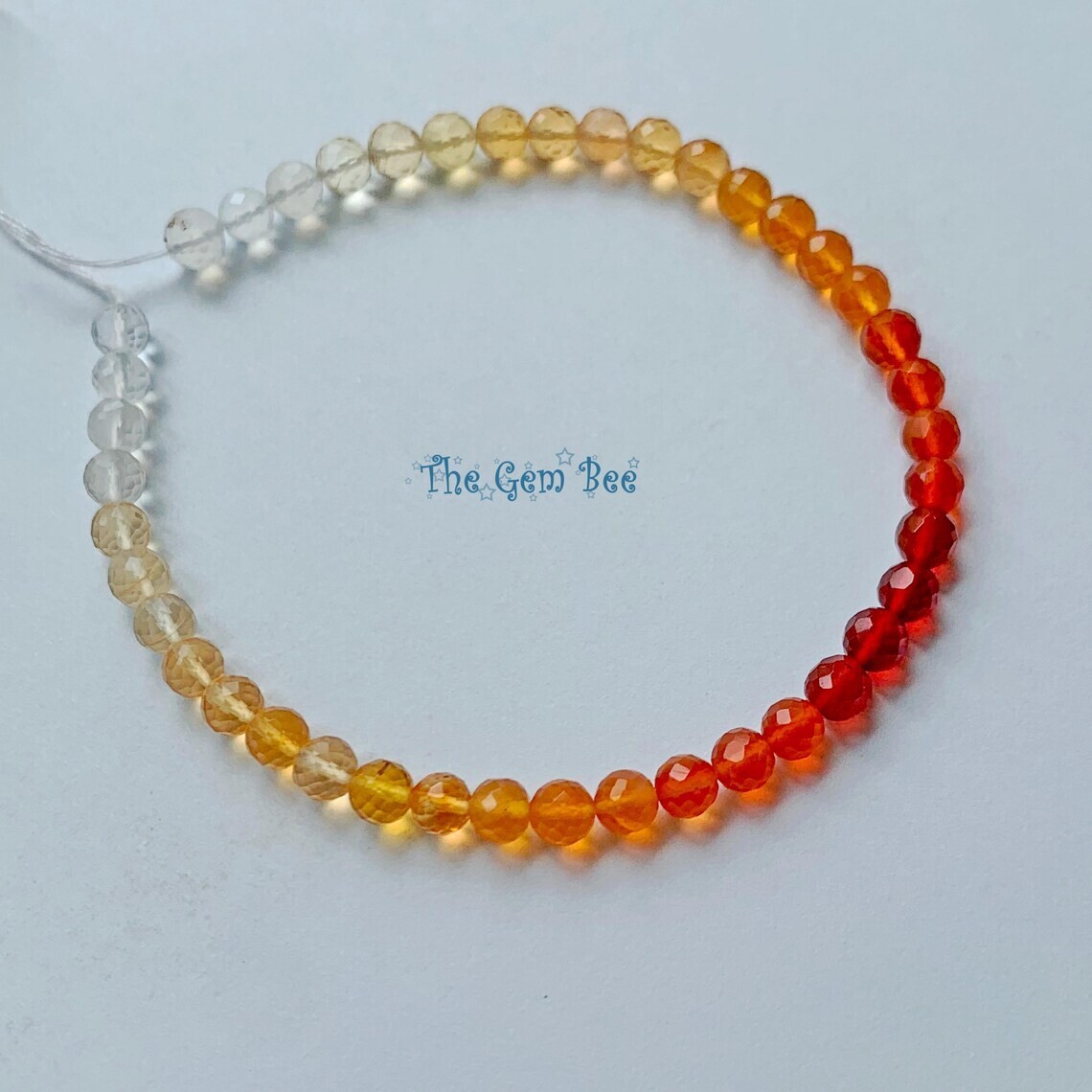 4.2mm Old Stock Shaded Mexican Fire Opal Faceted Round Rondelle Beads 6.5″ Str