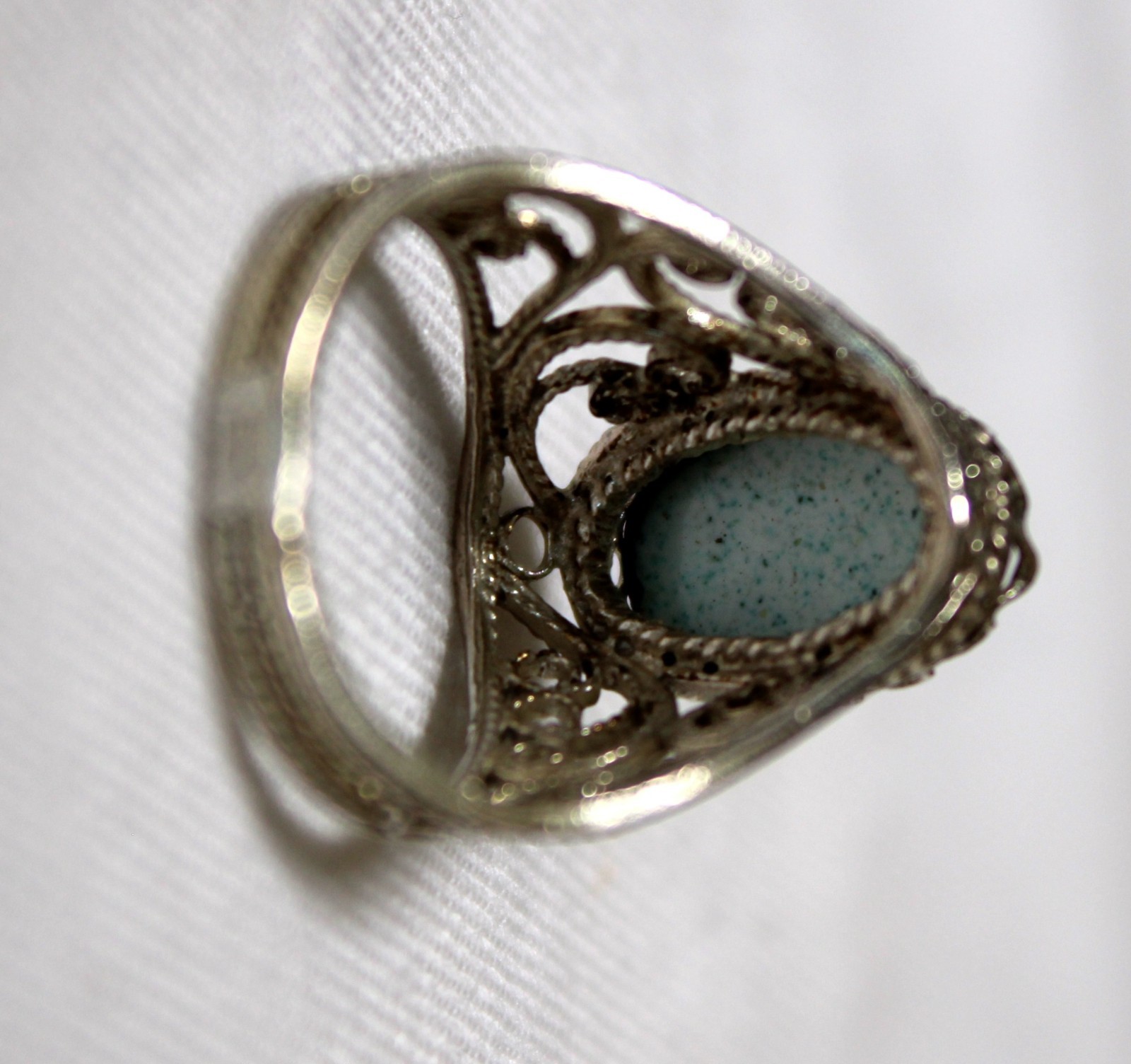 Vintage Russian Hand Painted Enamel Rings 4 Variation Finift Technique #7,12,87