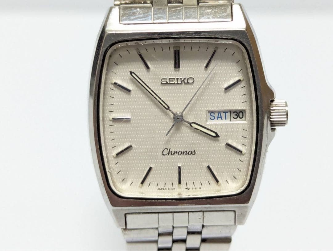 737 Fully functional SEIKO 5h23-5110 Chronos Quartz White Dial
