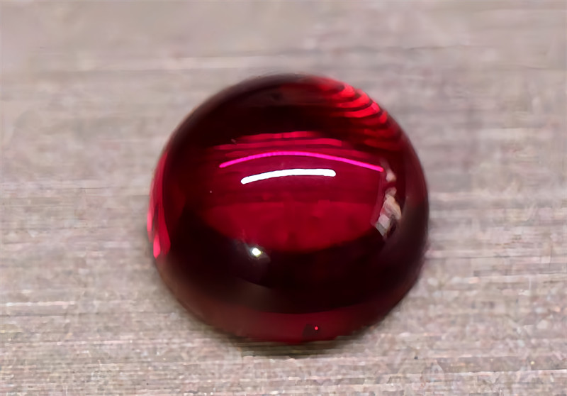 Top quality Round Cabochon Red Color Ruby Lab Created AAAA+ Loose Gemstone