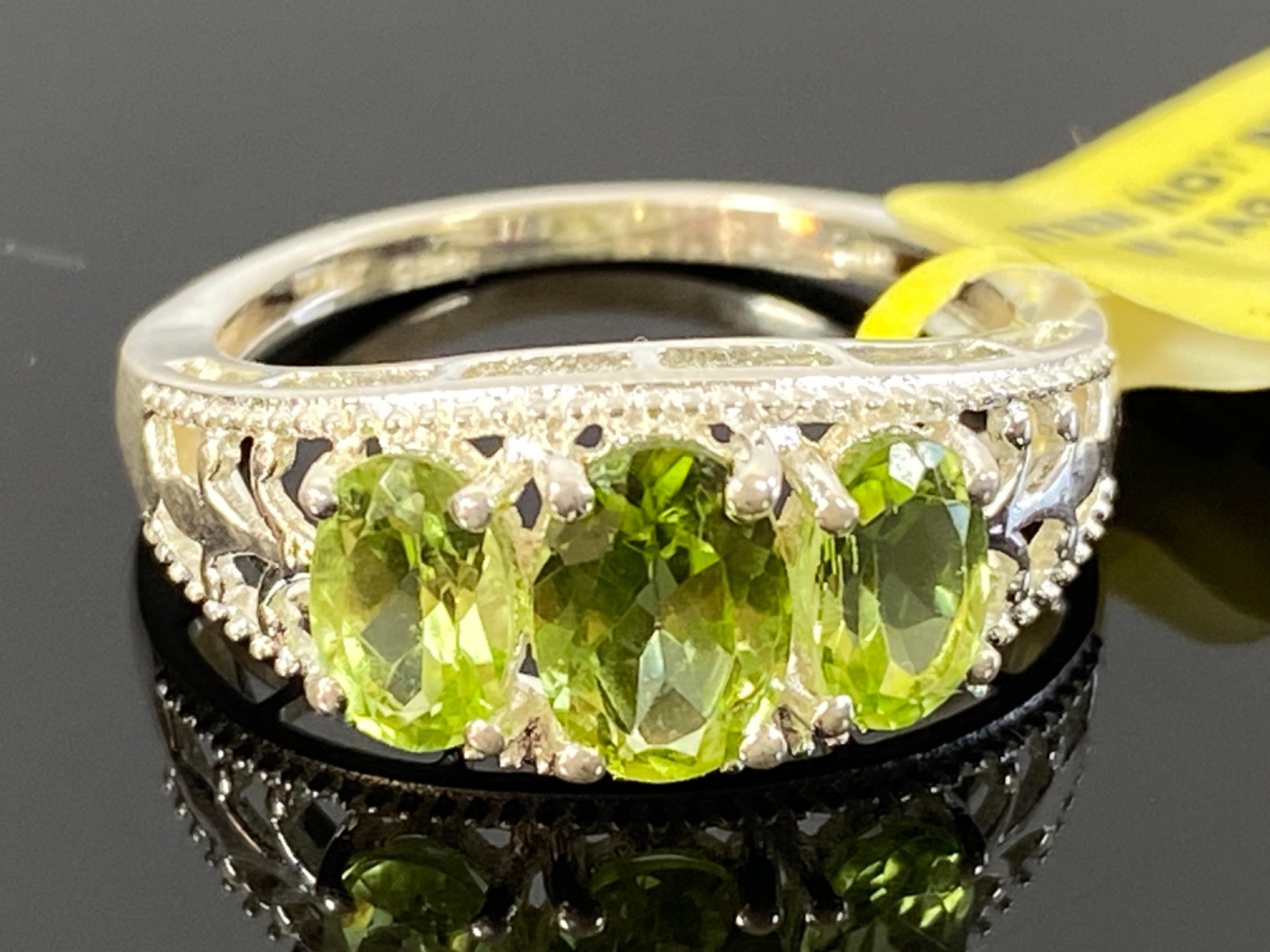 Sterling Silver STS CHUCK CLEMENCY Peridot Ring New w/ Tag – Size 6 / 2 Grams