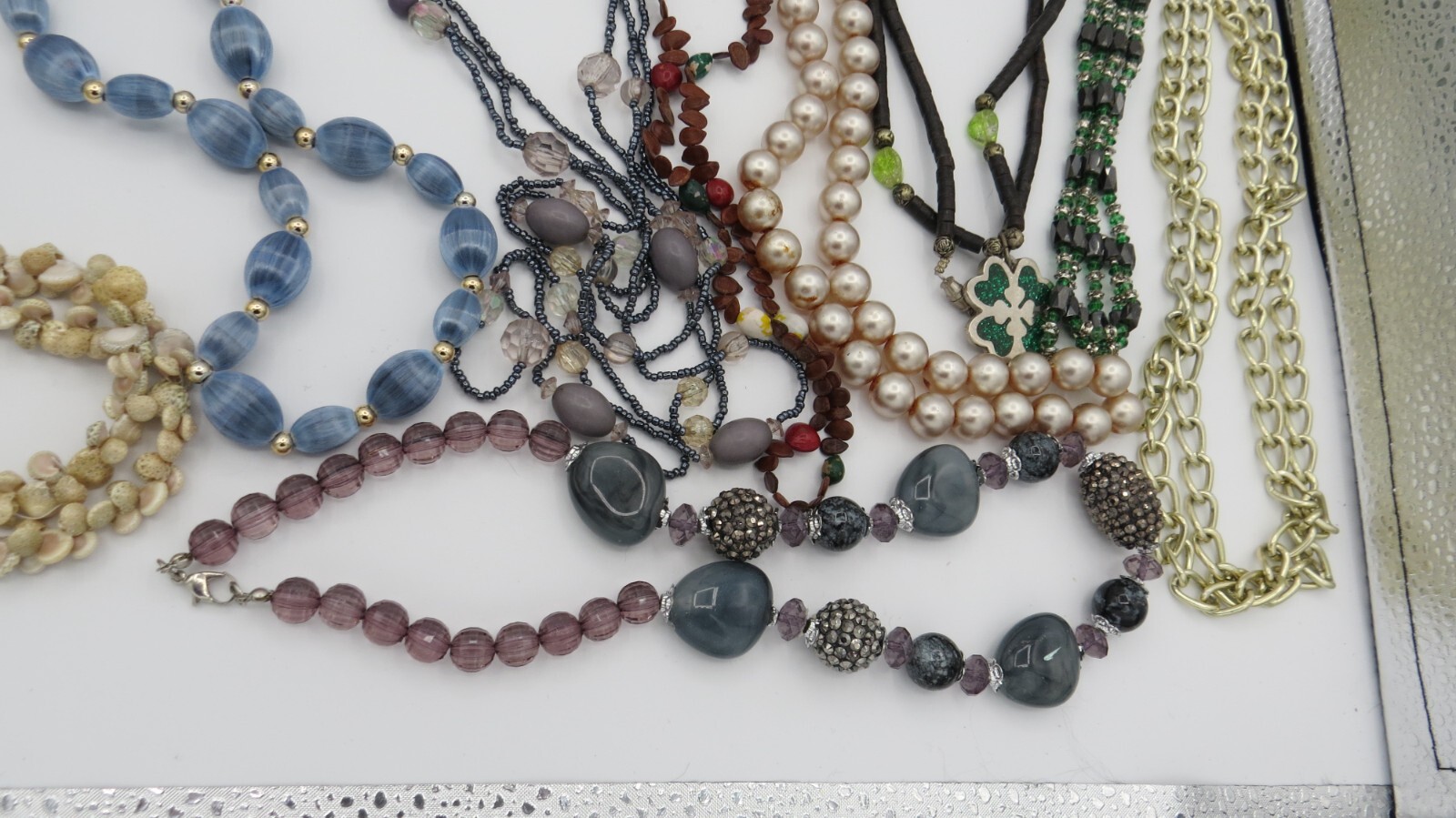 Costume Jewelry Lot 16 Necklaces 13 Bracelets 9 Earrings 6 Pins/Pendan Resale #5
