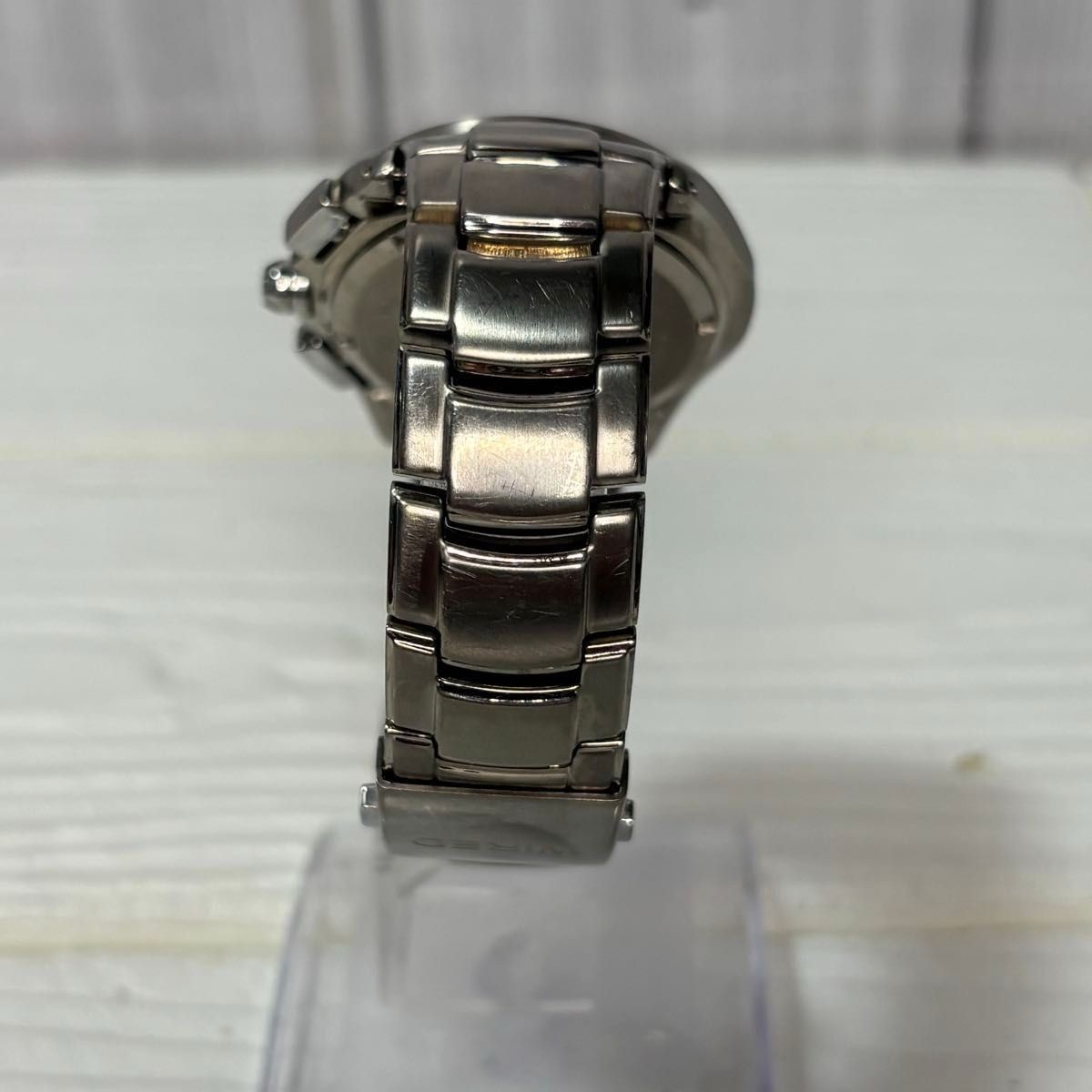 Seiko Wired 7T92-0ER0 Titanium Chronograph Blue Watch