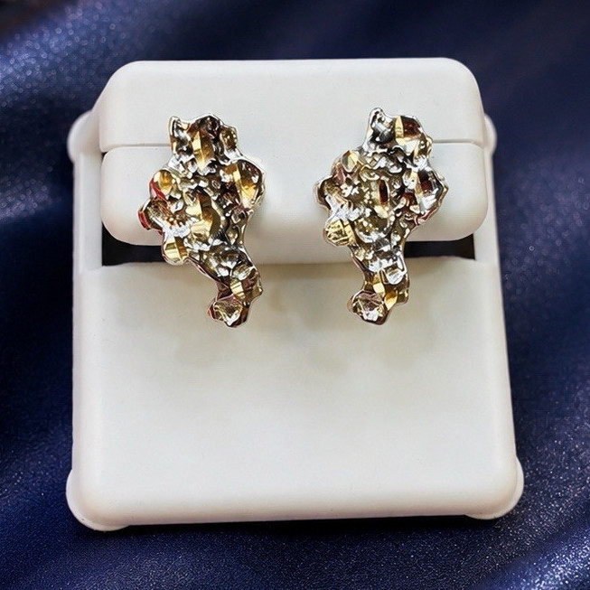 Sterling Silver 925 Stud Earrings Butterfly Closure No Stone Lobe Jewelry