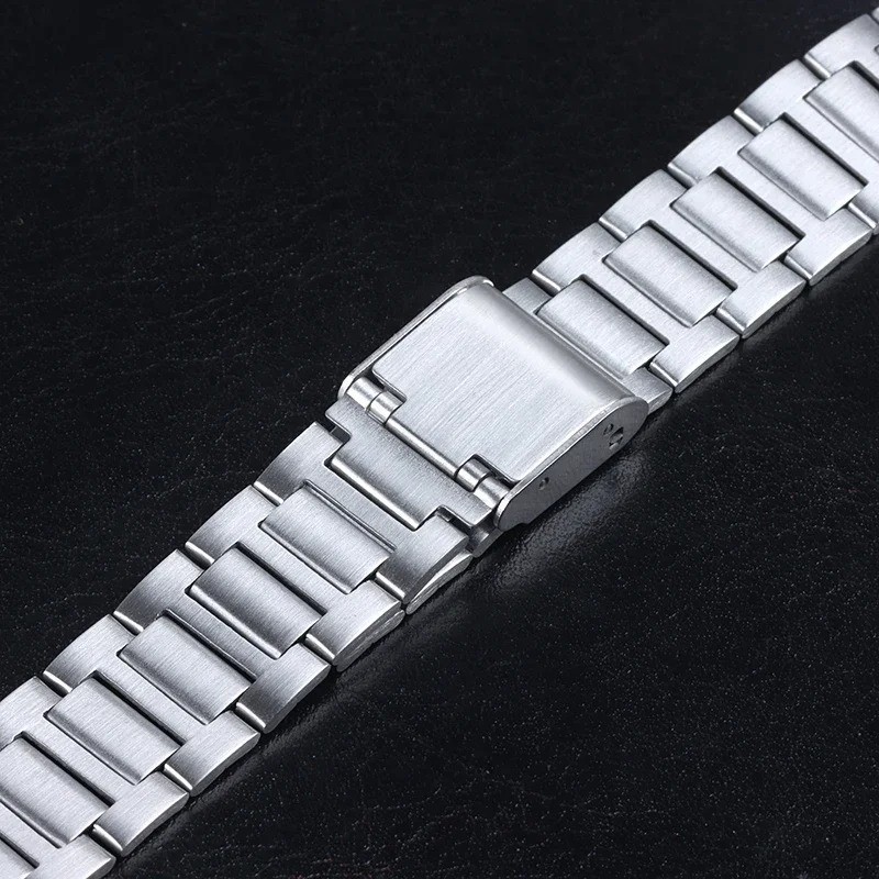 18mm For Casio A158W Watchband Stainless Steel Watch Strap for F-91W/F105/108/A1