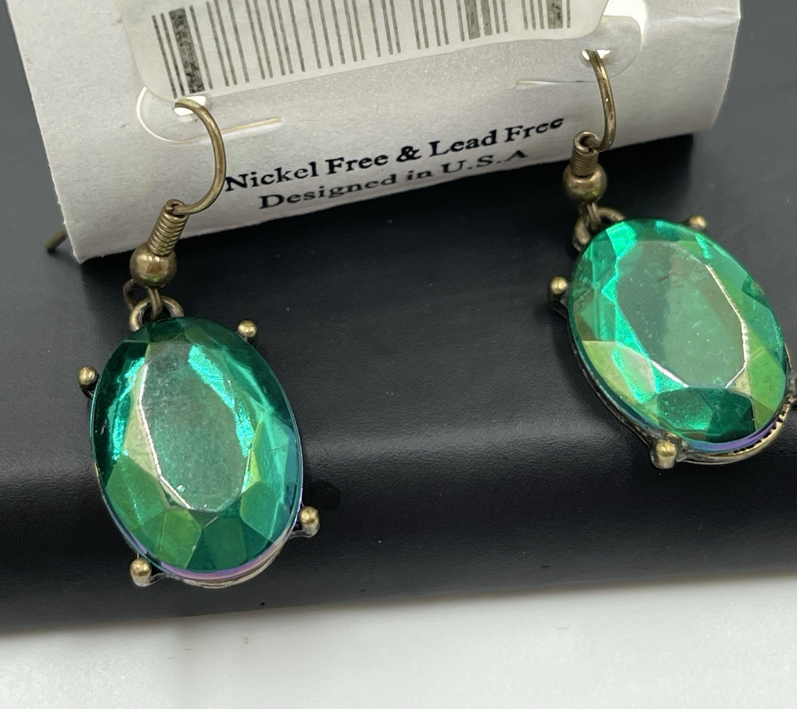 Multi-Color Faceted Rhinestone Statement Necklace & Matching Earring Set FJ-28