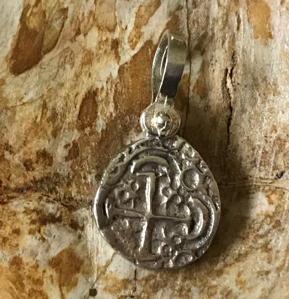 ATOCHA Coin Pendant 925 Sterling Silver Sunken Treasure Shipwreck Jewelry