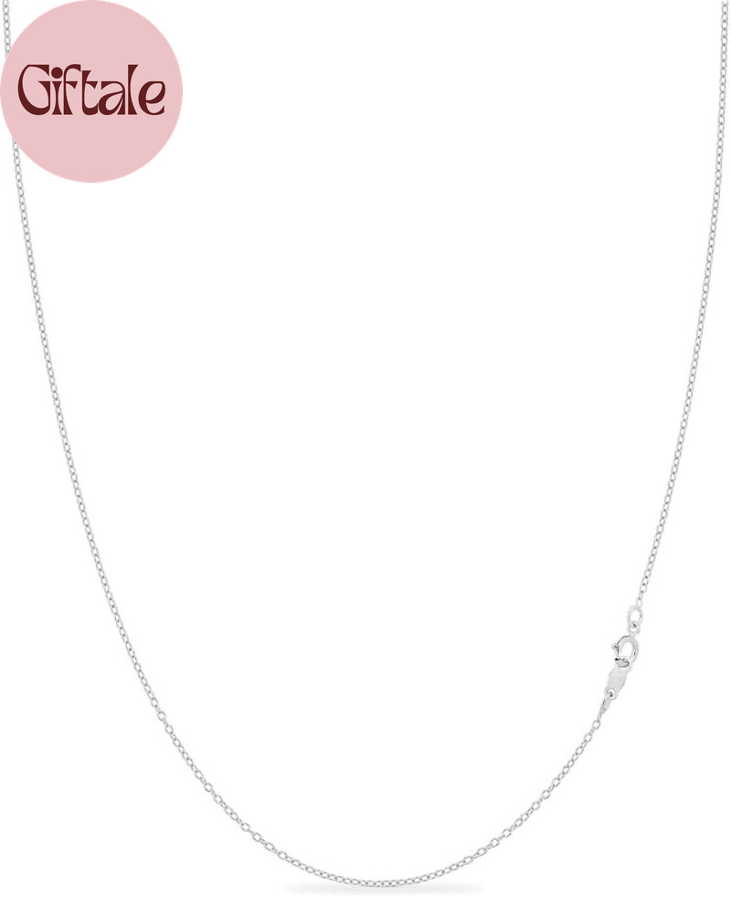 1Mm 925 Sterling Silver Necklace for Women | 16-36 Inch Long Silver, 18K Gold, R