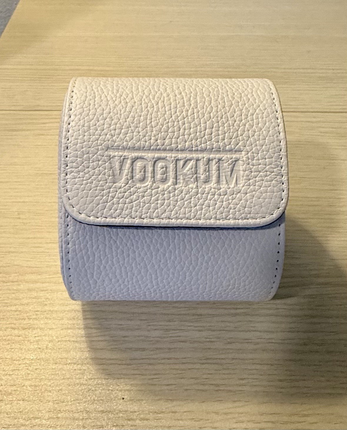 Super Rare! Genuine VOOKUM Watch Roll | Rare Bone Color w/Purple Interior